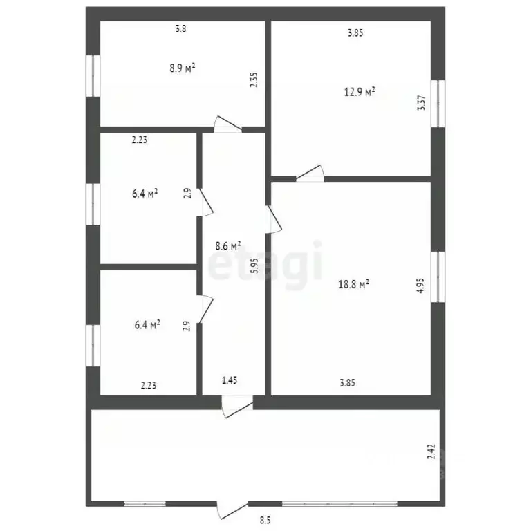 Дом в Ханты-Мансийский АО, Ханты-Мансийского муниципального района ... - Фото 1