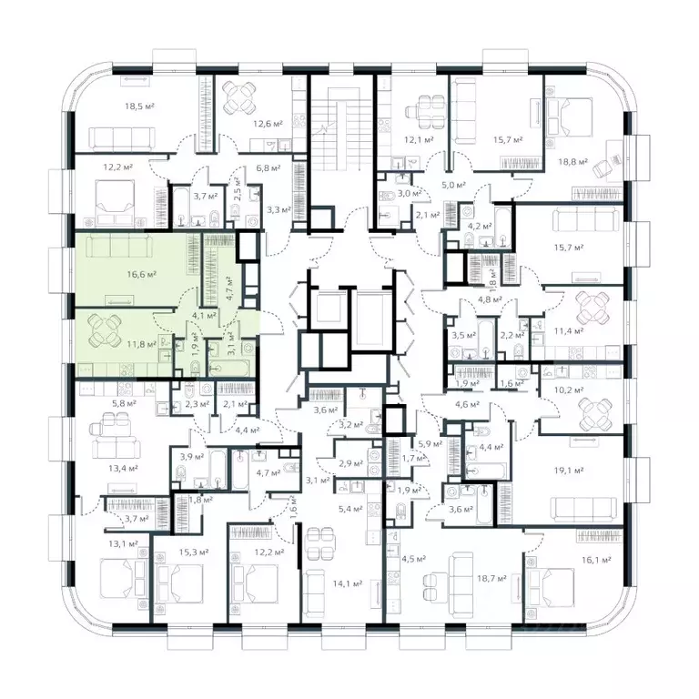 1-к кв. Приморский край, Владивосток Дом на Востоке жилой комплекс, ... - Фото 2