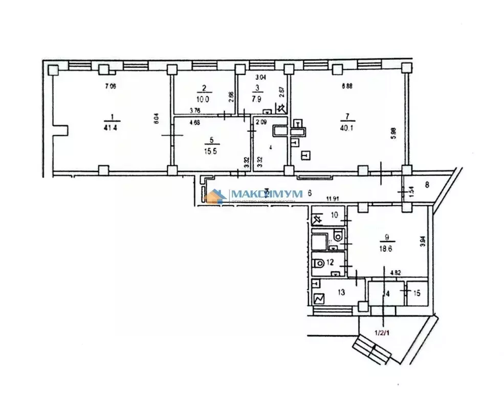 Помещение свободного назначения в Москва Щелковское ш., 18К1 (188 м) - Фото 1