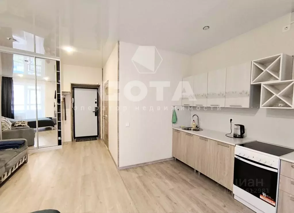 Студия Омская область, Омск ул. Перелета, 30 (35.0 м) - Фото 1