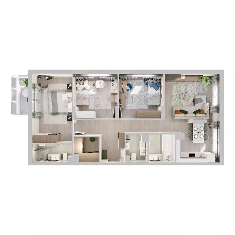 3-к кв. Нижегородская область, Нижний Новгород ул. Достоевского, 18 ... - Фото 2