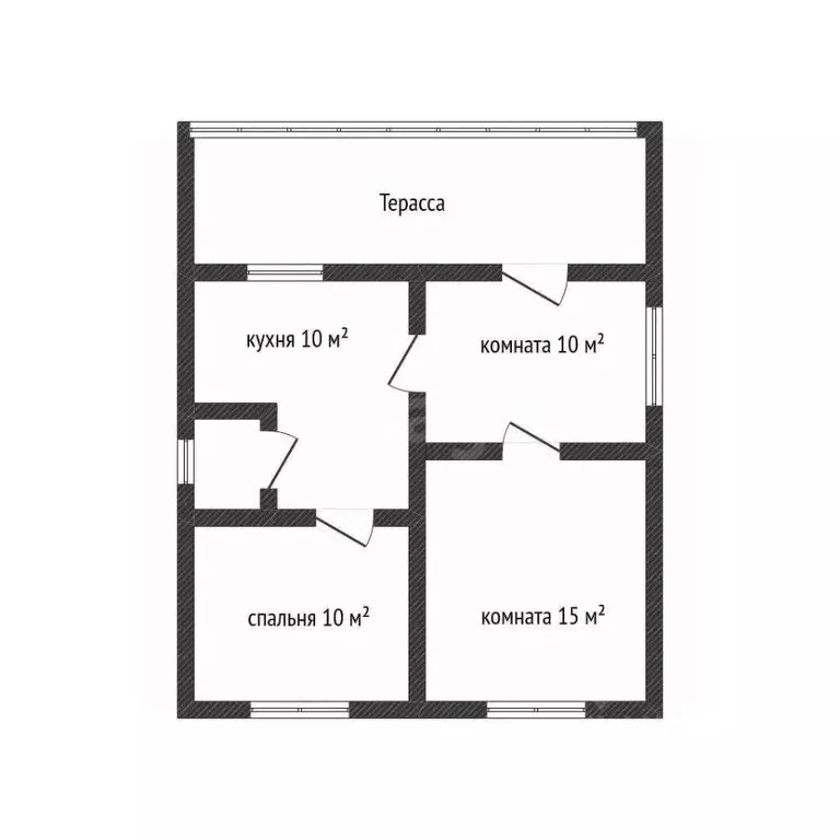 Дом в Краснодарский край, Апшеронск Зеленая ул. (43 м) - Фото 1
