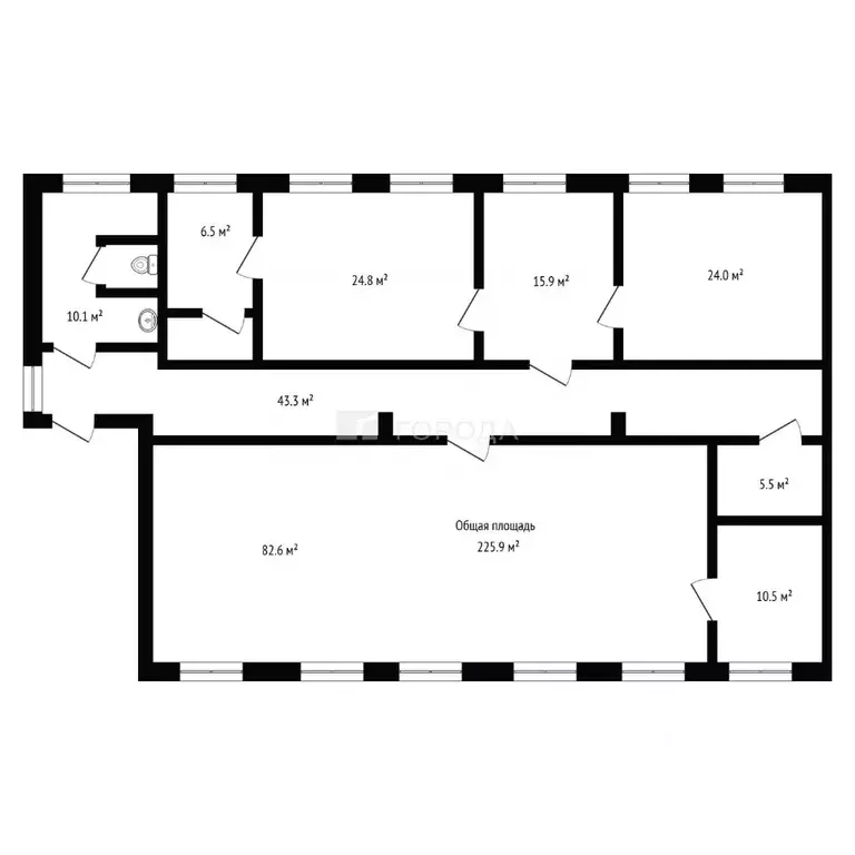Офис в Новосибирская область, Новосибирск 2-я Станционная ул., 21 (226 ... - Фото 2