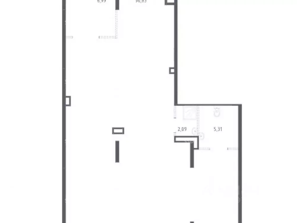 Торговая площадь в Московская область, Домодедово городской округ, с. ... - Фото 2