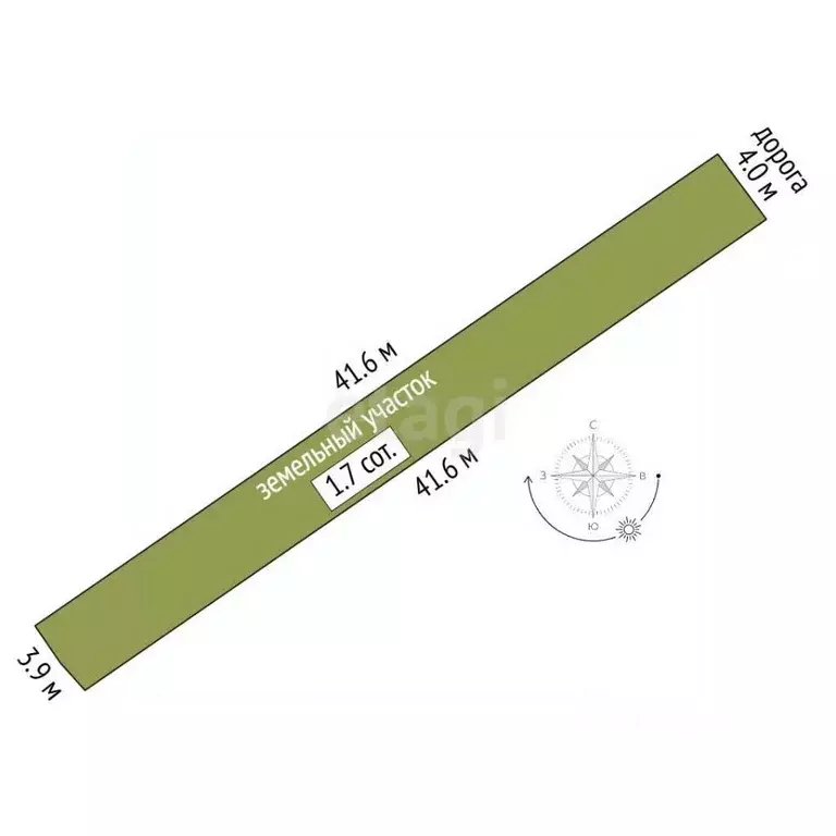 Участок в Ростовская область, Аксайский район, Ольгинская ст-ца ул. ... - Фото 2