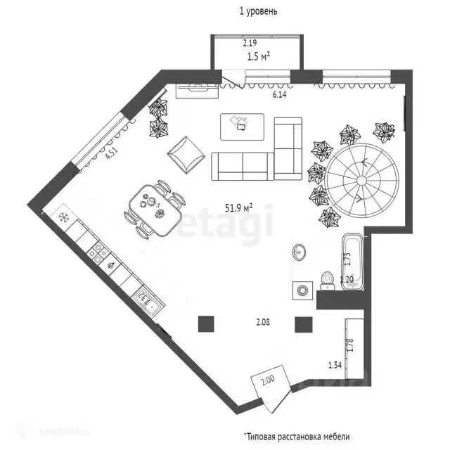 4-к кв. Московская область, Подольск городской округ, д. Бородино ш. ... - Фото 2