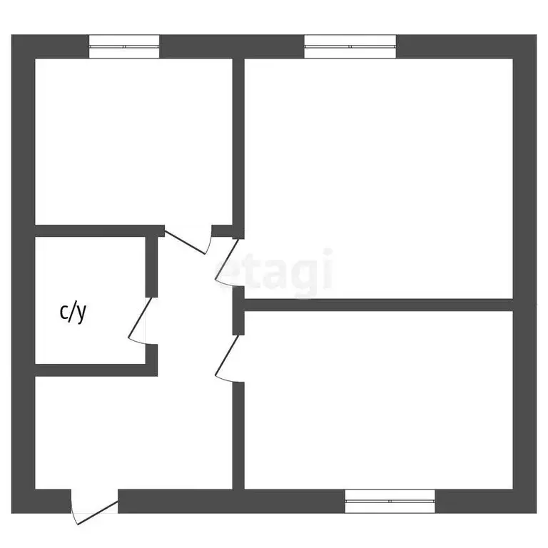 2-комнатная квартира: Лиски, улица Лысенко, 13 (47.3 м) - Фото 1