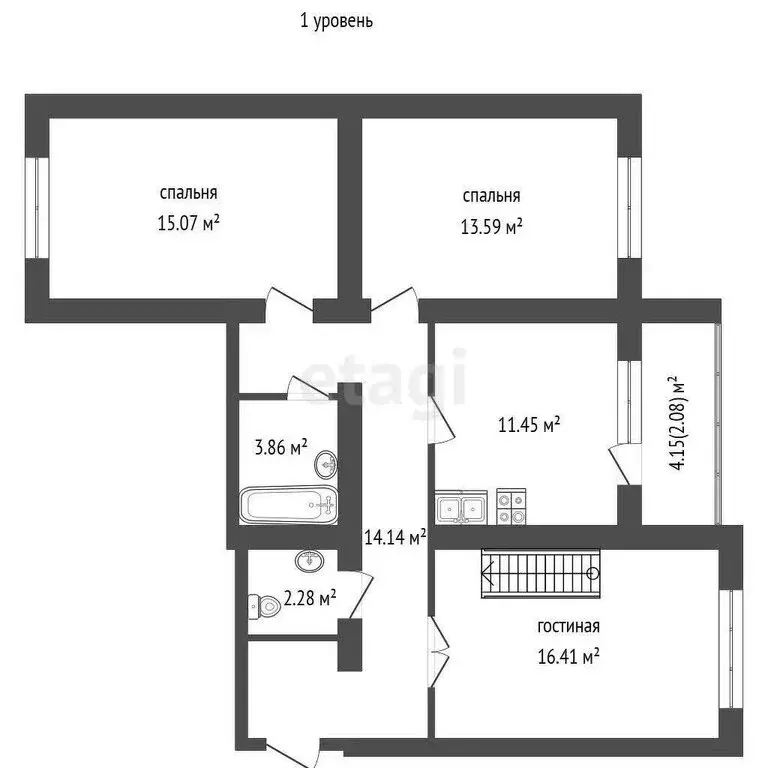 3-комнатная квартира: Борисоглебск, Советская улица, 88 (123.3 м) - Фото 1