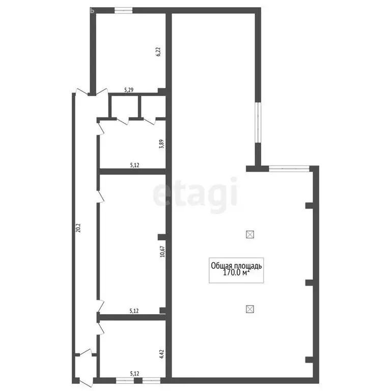 Офис (170 м) - Фото 1