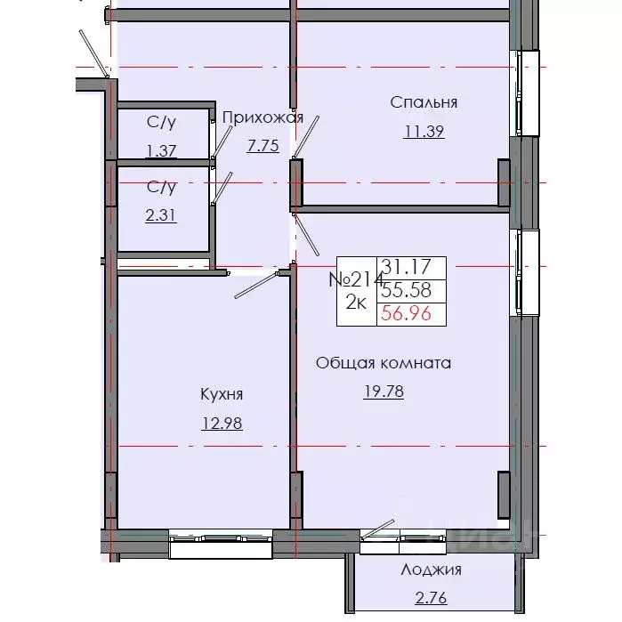 2-к кв. Саха (Якутия), Якутск ул. Александра Захарченко, 11 (55.9 м) - Фото 0