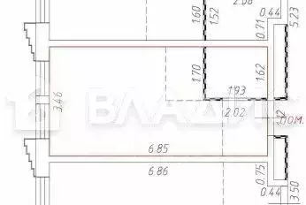 Студия Москва Новоостаповская ул., 20 (23.4 м) - Фото 2
