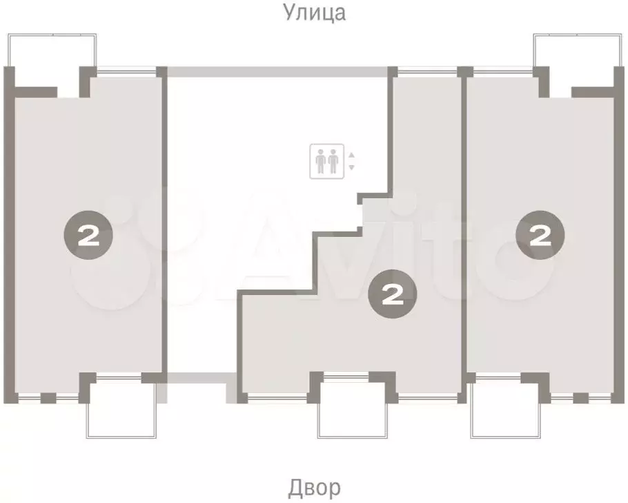 2-к. квартира, 89,6 м, 1/9 эт. - Фото 1