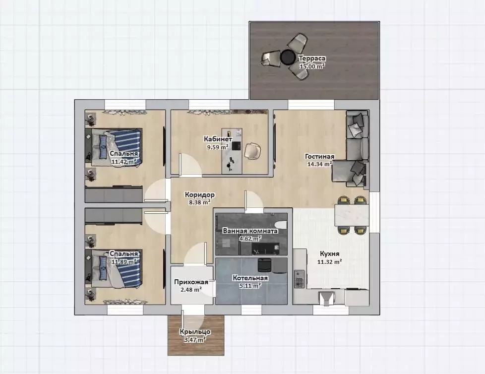 Дом в Ленинградская область, Всеволожский район, Щегловское с/пос  ... - Фото 1