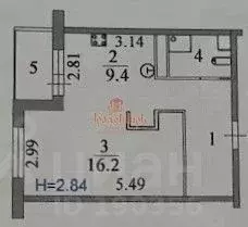 1-к кв. Московская область, Сергиев Посад Владимирская ул., 2Ак4 (37.0 ... - Фото 2