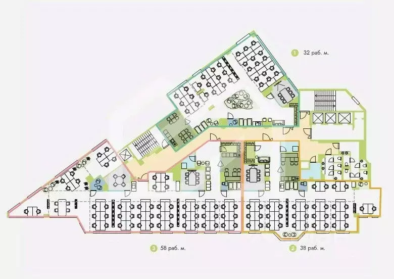 Помещение свободного назначения в Москва Новослободская ул., 14С2 (672 ... - Фото 2