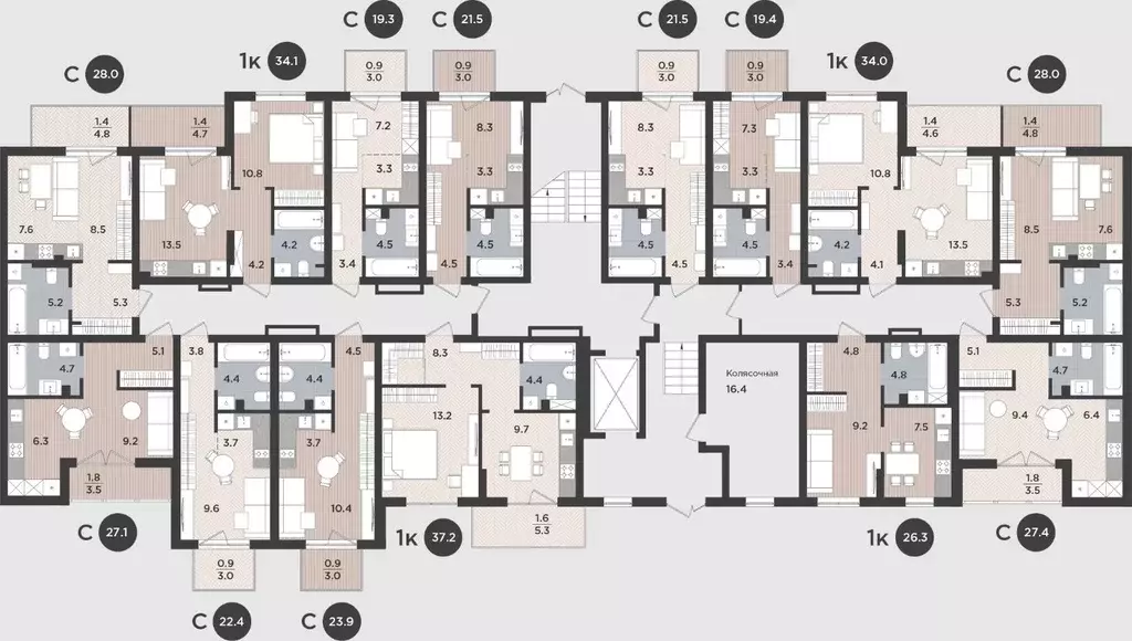 Студия Калининградская область, Калининград Тихорецкая ул., 16Ак3 ... - Фото 2