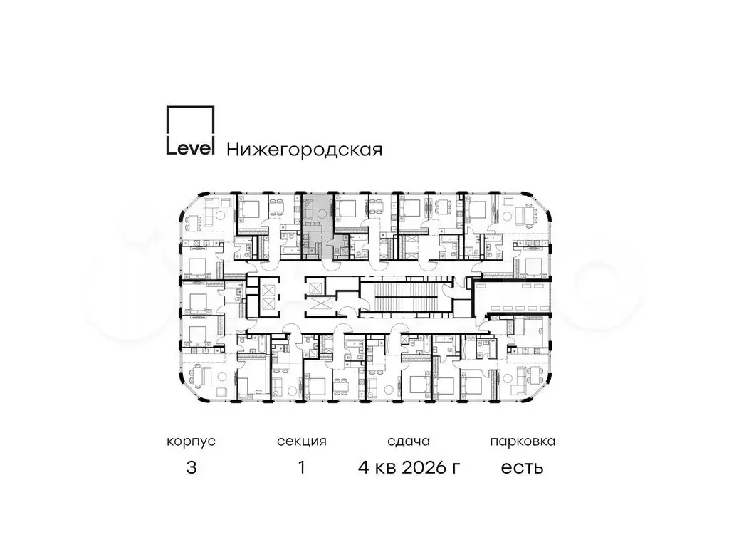 Квартира-студия, 22,6 м, 37/37 эт. - Фото 1