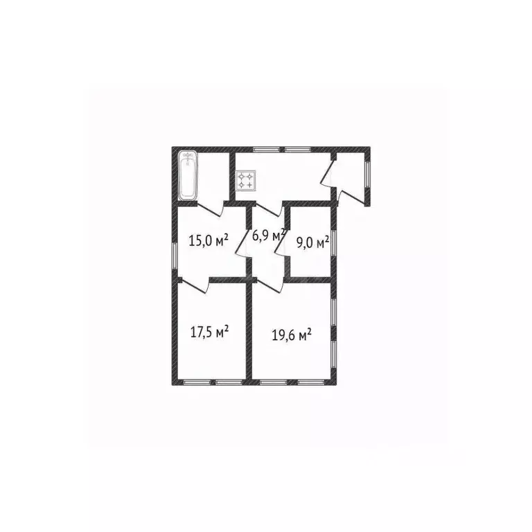 Дом в Белгородская область, Валуйки ул. Володарского, 94 (68 м) - Фото 2