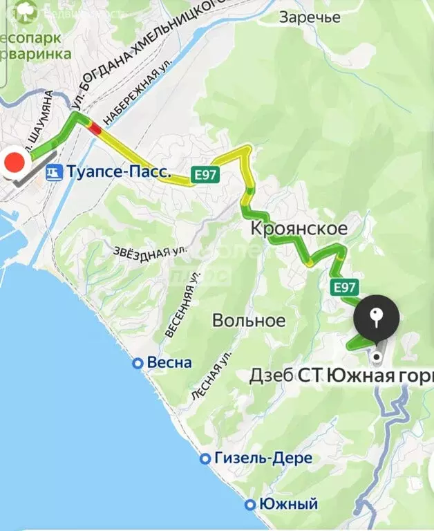 Участок в Краснодарский край, Туапсинский муниципальный округ, СТ ... - Фото 1