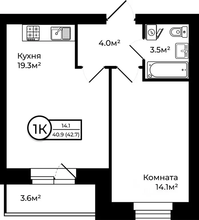 1-к кв. Ярославская область, Ярославский муниципальный округ, д. ... - Фото 0