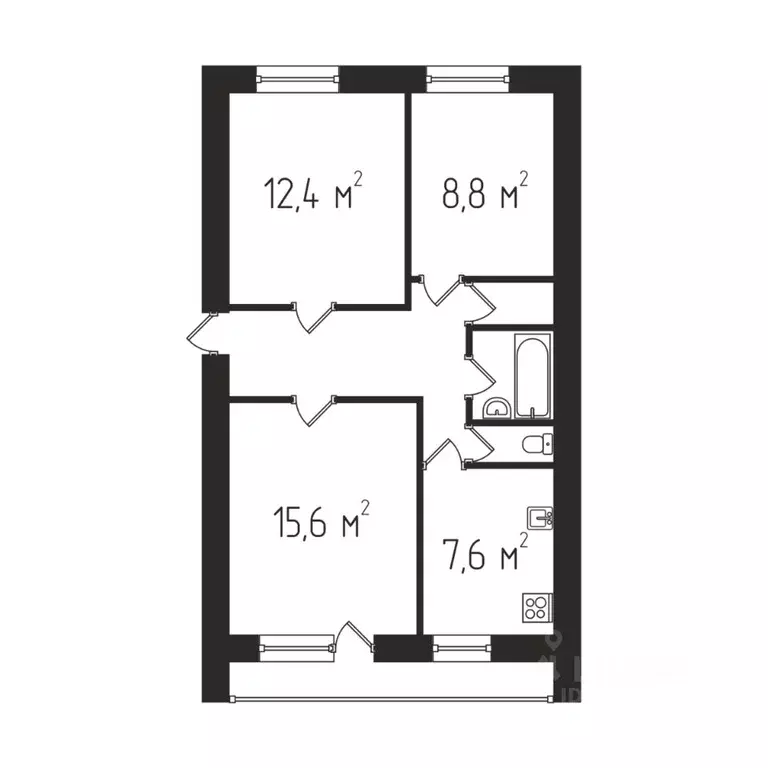 3-к кв. Ярославская область, Ярославль пос. Норское, пер. Куропаткова, ... - Фото 1