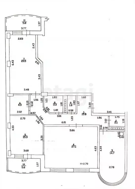 3-к кв. Краснодарский край, Горячий Ключ ул. Объездная, 2А (104.9 м) - Фото 1