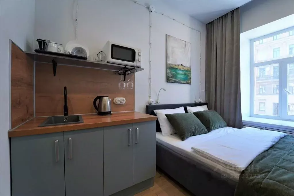 Студия Санкт-Петербург ул. Марата, 60/7 (12.0 м) - Фото 1