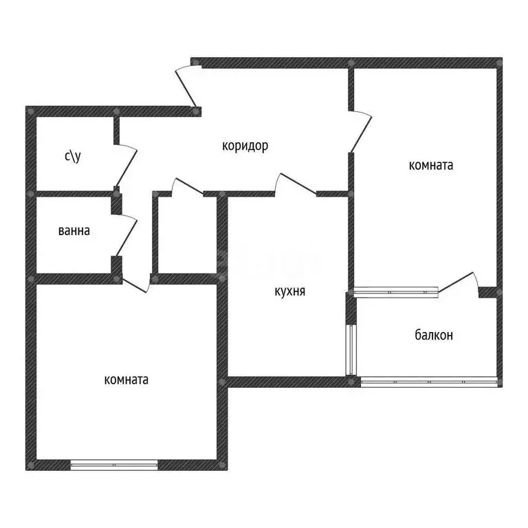 2-комнатная квартира: Воронеж, Московский проспект, 82 (53.6 м) - Фото 1