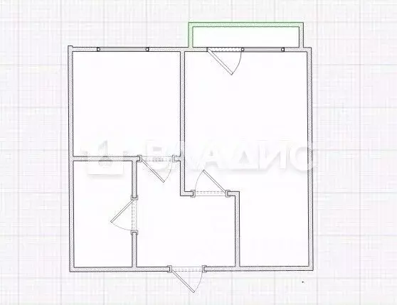 1-к кв. Пензенская область, Пенза Российская ул., 45 (26.0 м) - Фото 2