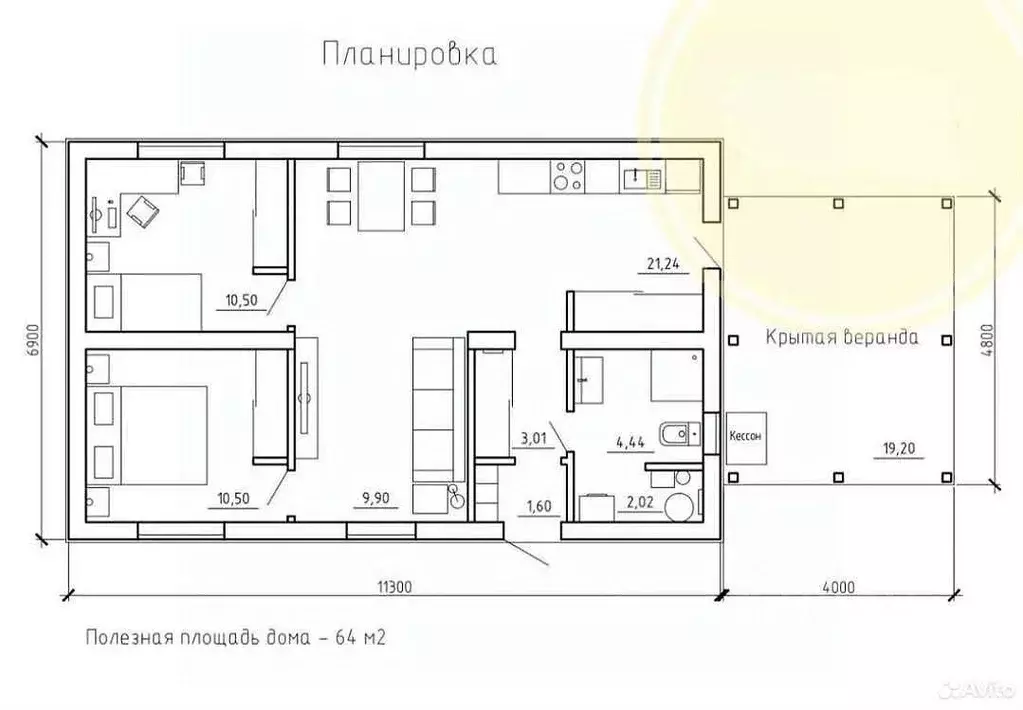 Дом в Тюменская область, Тюменский район, Решетникова-2 кп ул. ... - Фото 0