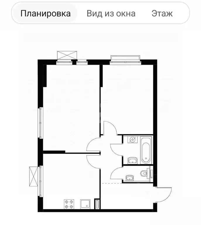 2-к кв. Москва ул. Михайлова, 30Ак3 (56.8 м) - Фото 2