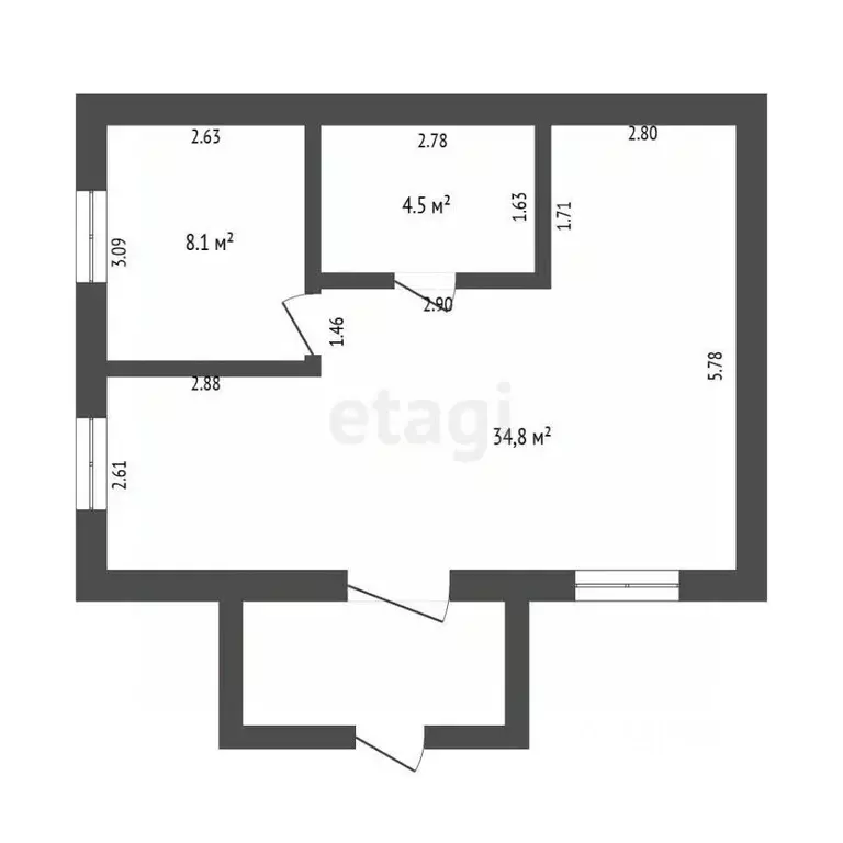 Дом в Пермский край, Пермь Новоколхозная ул., 13А (58 м) - Фото 1