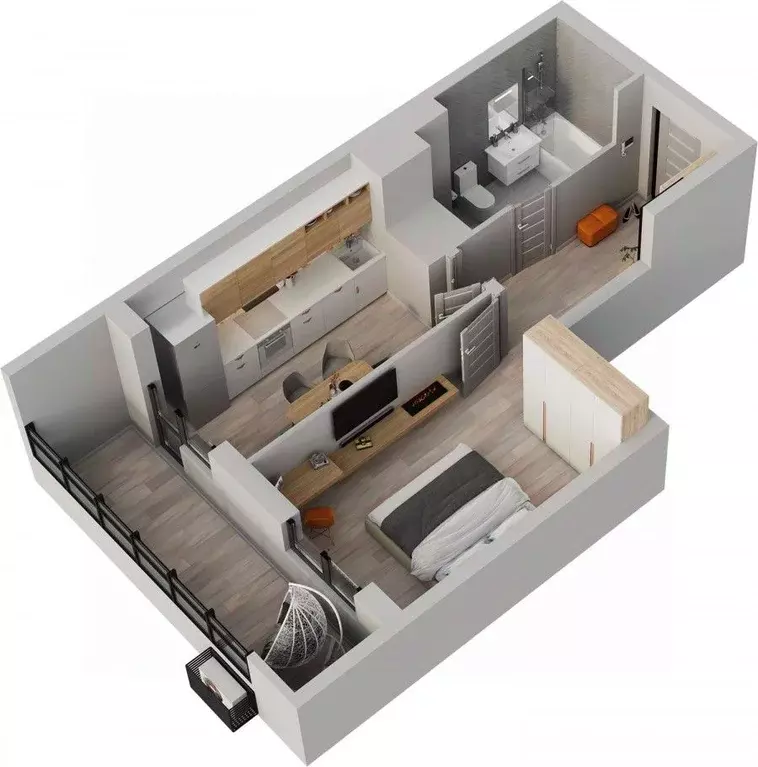 1-к кв. Татарстан, Альметьевск просп. Строителей, 70Б (40.4 м) - Фото 1