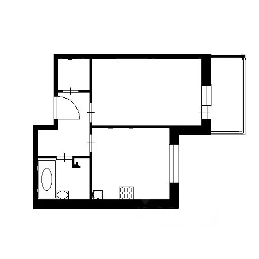 1-к кв. Ленинградская область, Всеволожский район, пос. Бугры бул. ... - Фото 2