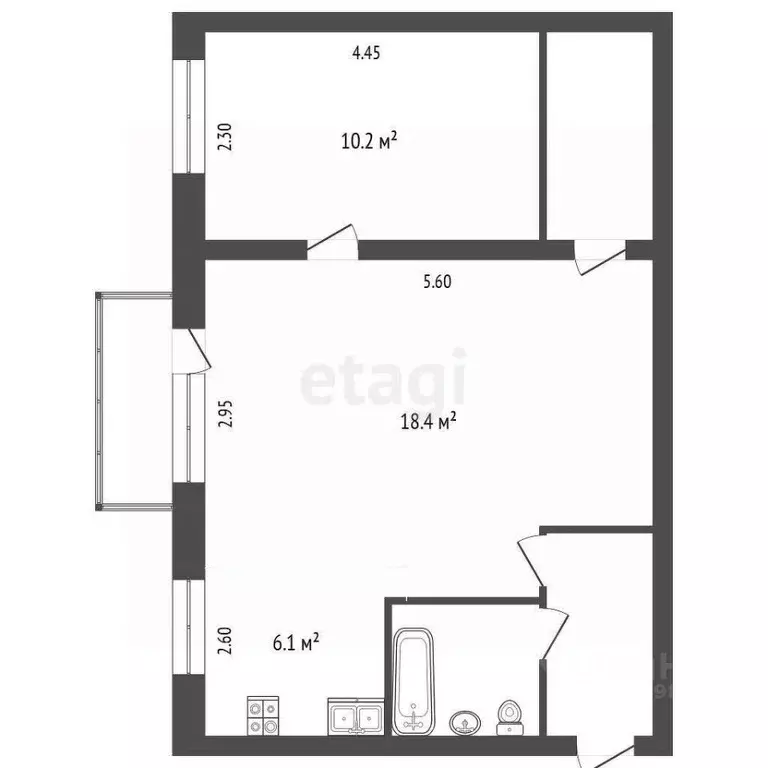 2-к кв. Камчатский край, Петропавловск-Камчатский ул. Горького, 16 ... - Фото 2