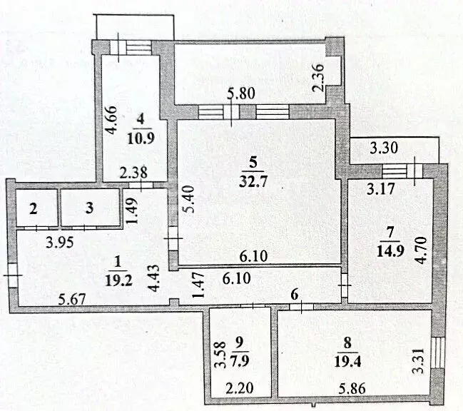 3-к кв. Липецкая область, Липецк ул. Вермишева, 22А (119.0 м) - Фото 2