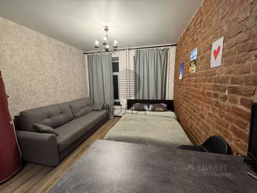 Студия Санкт-Петербург ул. Шкапина, 22 (28.0 м) - Фото 2