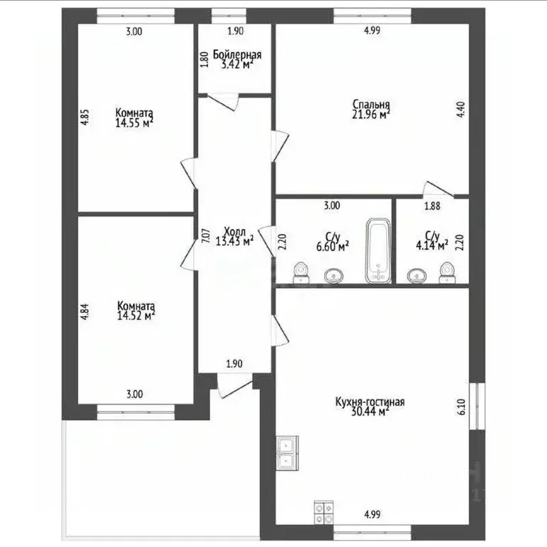 Дом в Севастополь Строитель-2 СНТ, 32 (120 м) - Фото 2