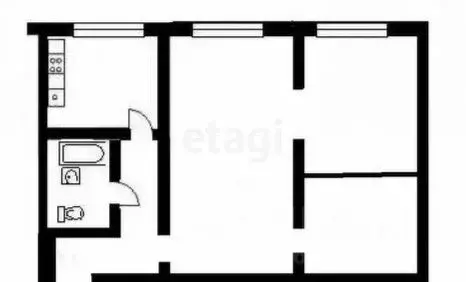 3-к кв. Тульская область, Богородицк ул. Ленина, 28 (42.9 м) - Фото 1