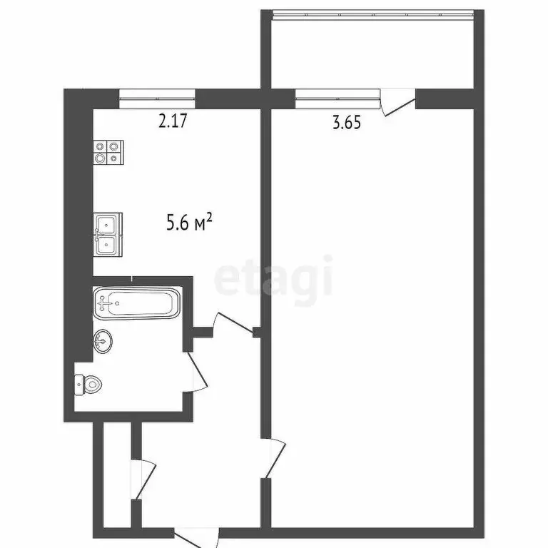 1-комнатная квартира: Йошкар-Ола, Комсомольская улица, 92 (30 м) - Фото 0
