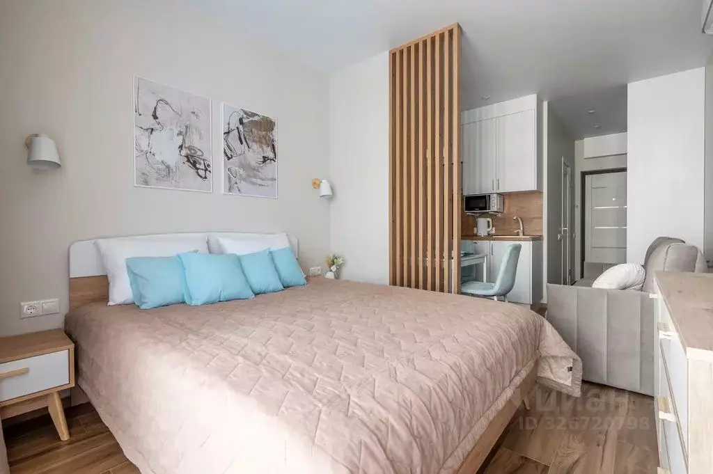 1-к кв. Краснодарский край, Сочи Бытха мкр, ул. Ясногорская, 16/2к4 ... - Фото 1