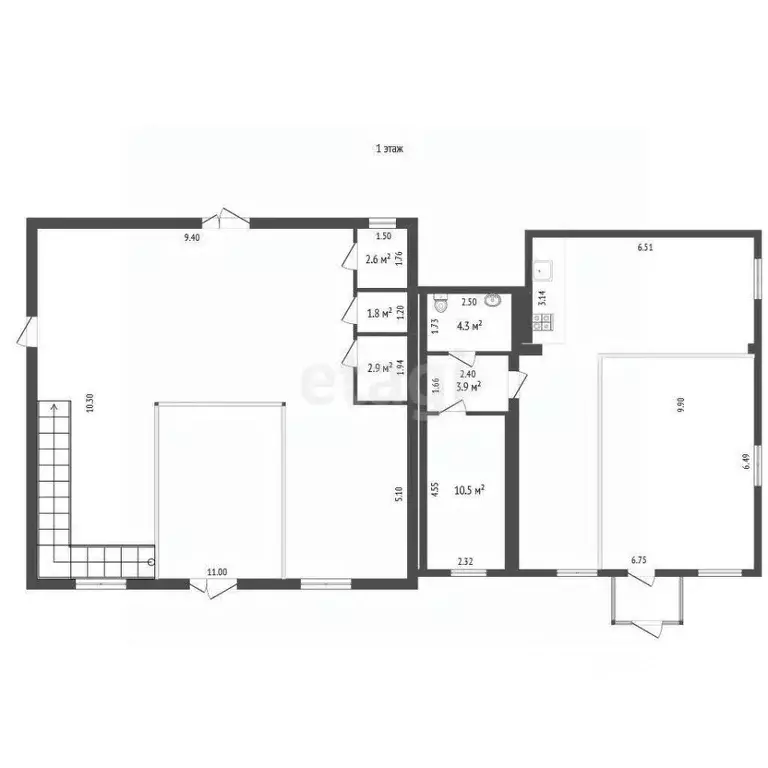 Дом в Вологодская область, Великий Устюг ул. Борки, 11 (376 м) - Фото 1