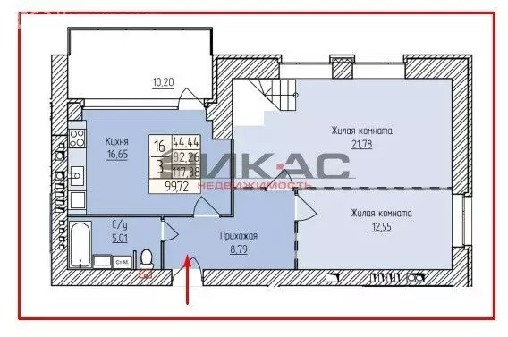 3-комнатная квартира: Ярославль, Заовинная улица, 18 (99.72 м) - Фото 0