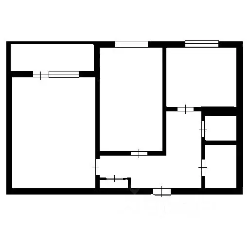 2-к кв. Татарстан, Нижнекамск просп. Мира, 61 (48.0 м) - Фото 1