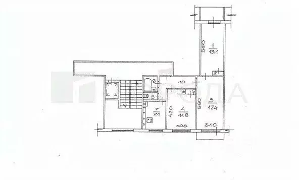 3-к кв. Новосибирская область, Новосибирск ул. Федосеева, 10 (61.2 м) - Фото 1