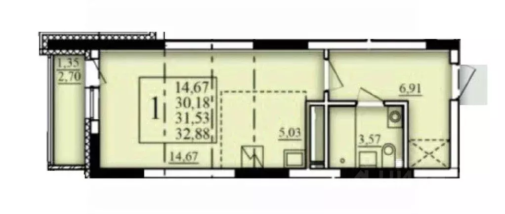 1-к кв. Башкортостан, Уфа Затон-Восточный жилрайон, Паруса жилой ... - Фото 0