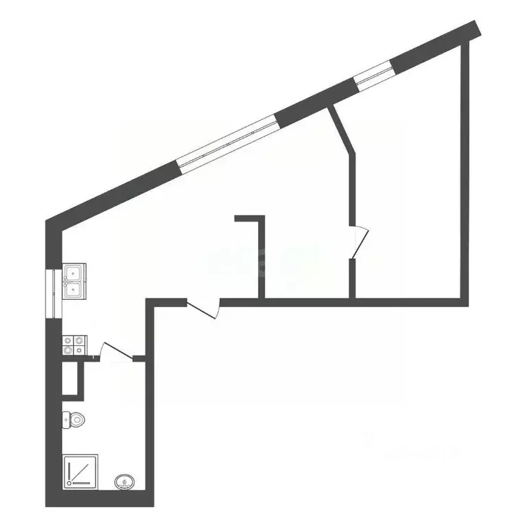 2-к кв. Крым, Ялта ул. Дражинского, 48В (34.0 м) - Фото 1