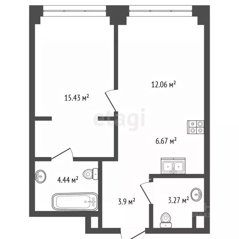 1-к кв. Москва Волоколамское ш., 95/2к7 (44.5 м) - Фото 1