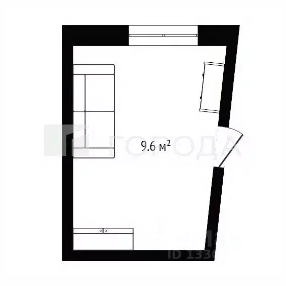 Комната Новосибирская область, Новосибирск ул. Толбухина, 25 (9.6 м) - Фото 2
