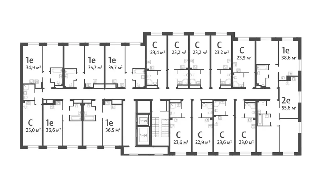 Студия Санкт-Петербург Партизанская ул., 5 (23.5 м) - Фото 0